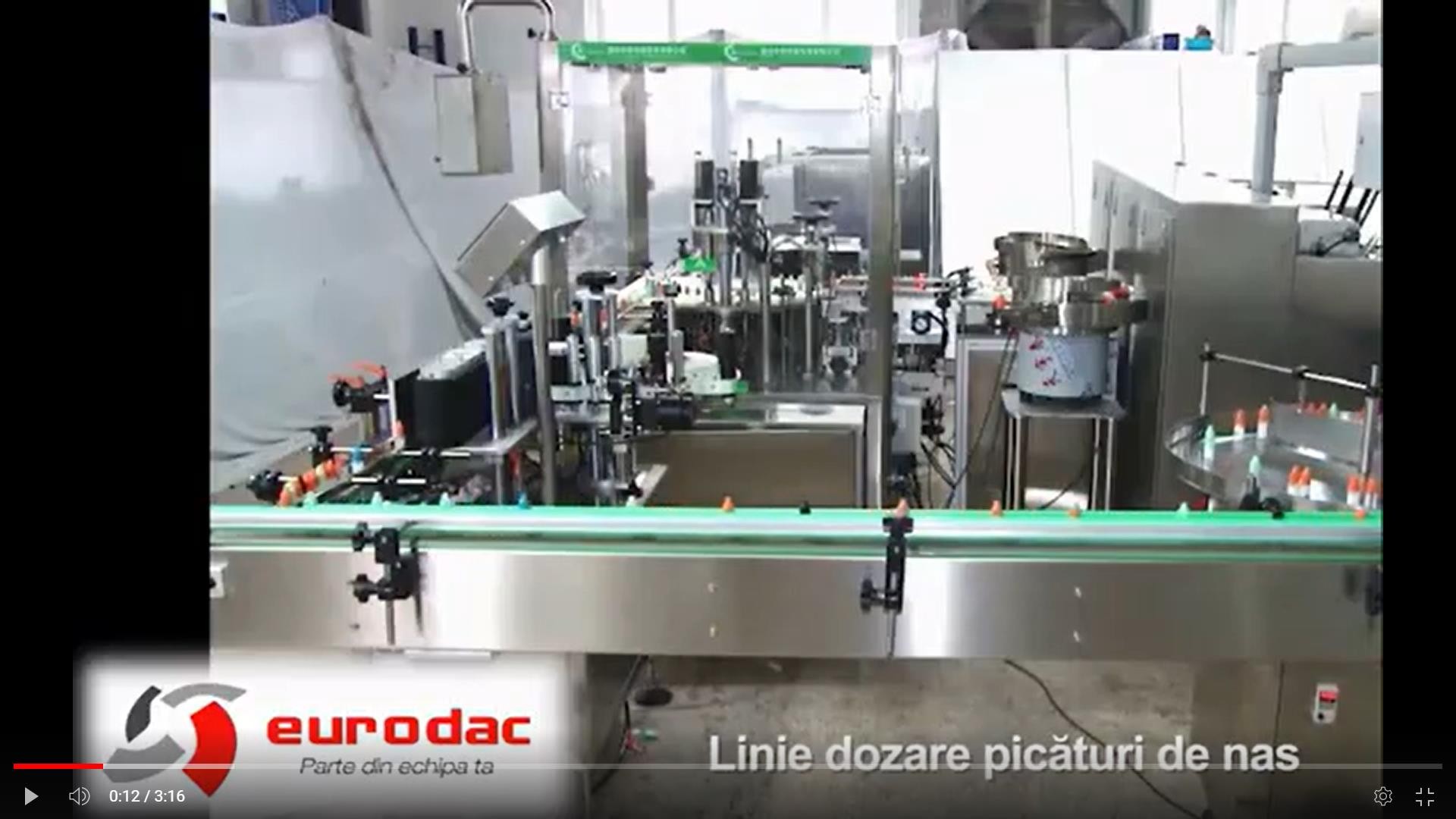 Linie dozare picaturi de nas si cartonare